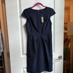 NWT Navy J.Crew Dress Size 4 cap sleeves